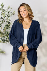 Basic Bae Full Size Ribbed Cocoon Cardigan - ShopBasicbae - Flyclothing LLC