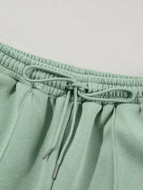 Drop Shoulder Zip Up Jacket and Drawstring Pants Active 2pcs Set - Trendsi - Flyclothing LLC