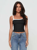 Lace Detail Cropped Cami - Trendsi - Flyclothing LLC