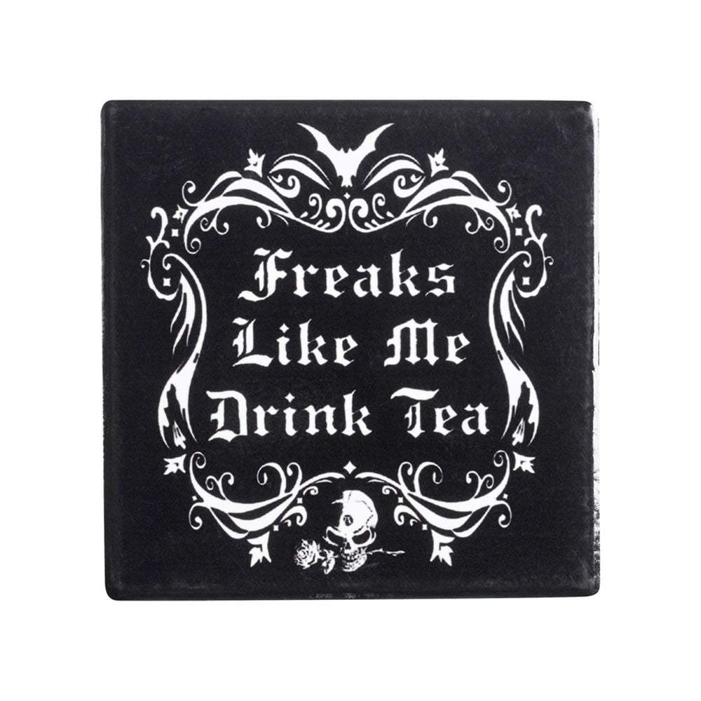 Freaks Like Me Drink Tea Coaster - Alchemy of England - Flyclothing LLC