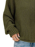 Full Size Chunky Knit Turtleneck Sweater Plus Size - Trendsi - Flyclothing LLC