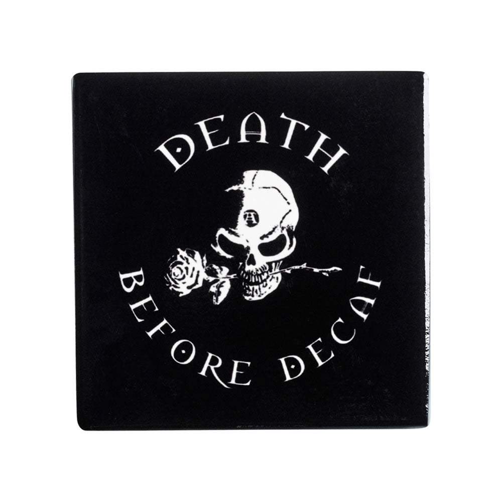Death Before Decaf Coaster - Alchemy of England - Flyclothing LLC