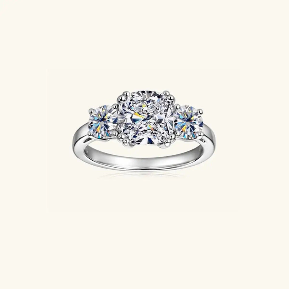 3.5 Carat Moissanite 925 Sterling Silver Ring - Trendsi