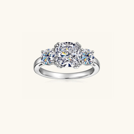 3.5 Carat Moissanite 925 Sterling Silver Ring - Trendsi