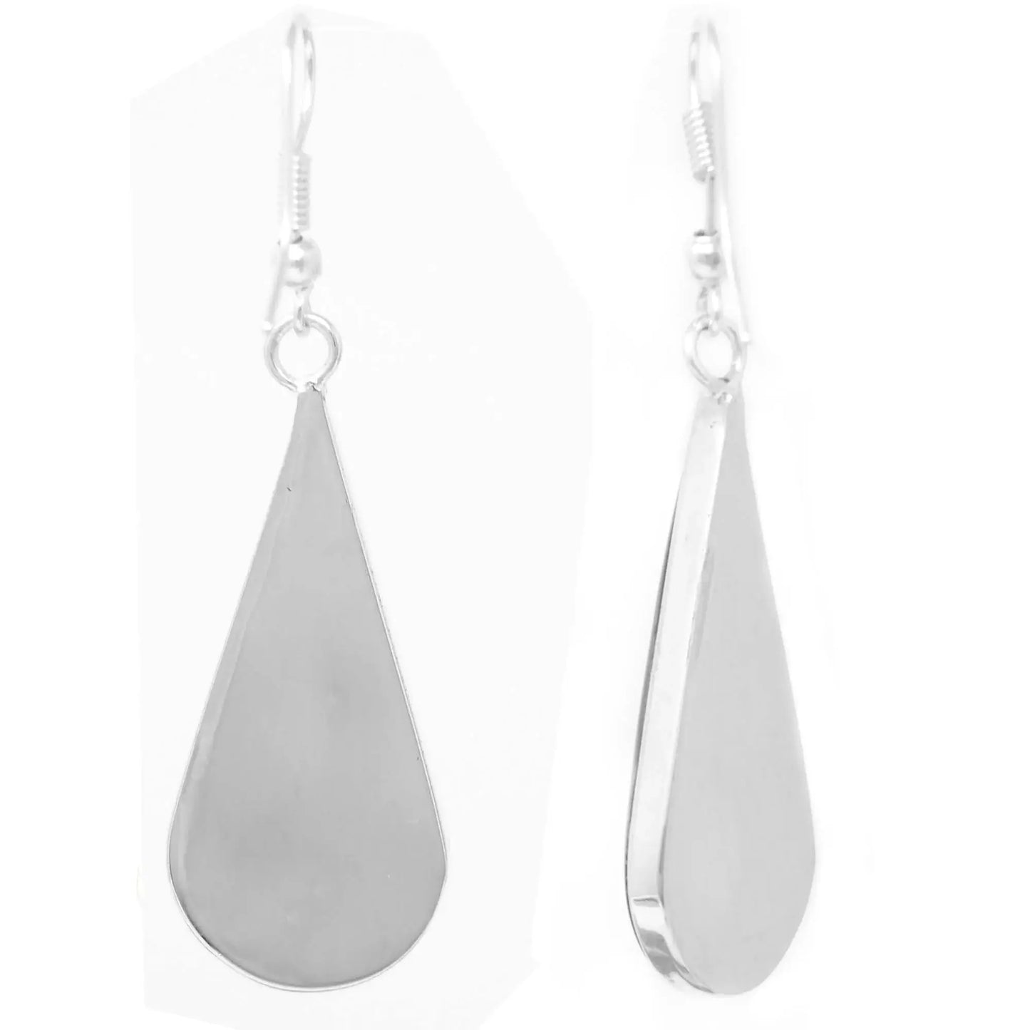 Pink Pressed Flower Teardrop Earrings - Artisana - Flyclothing LLC