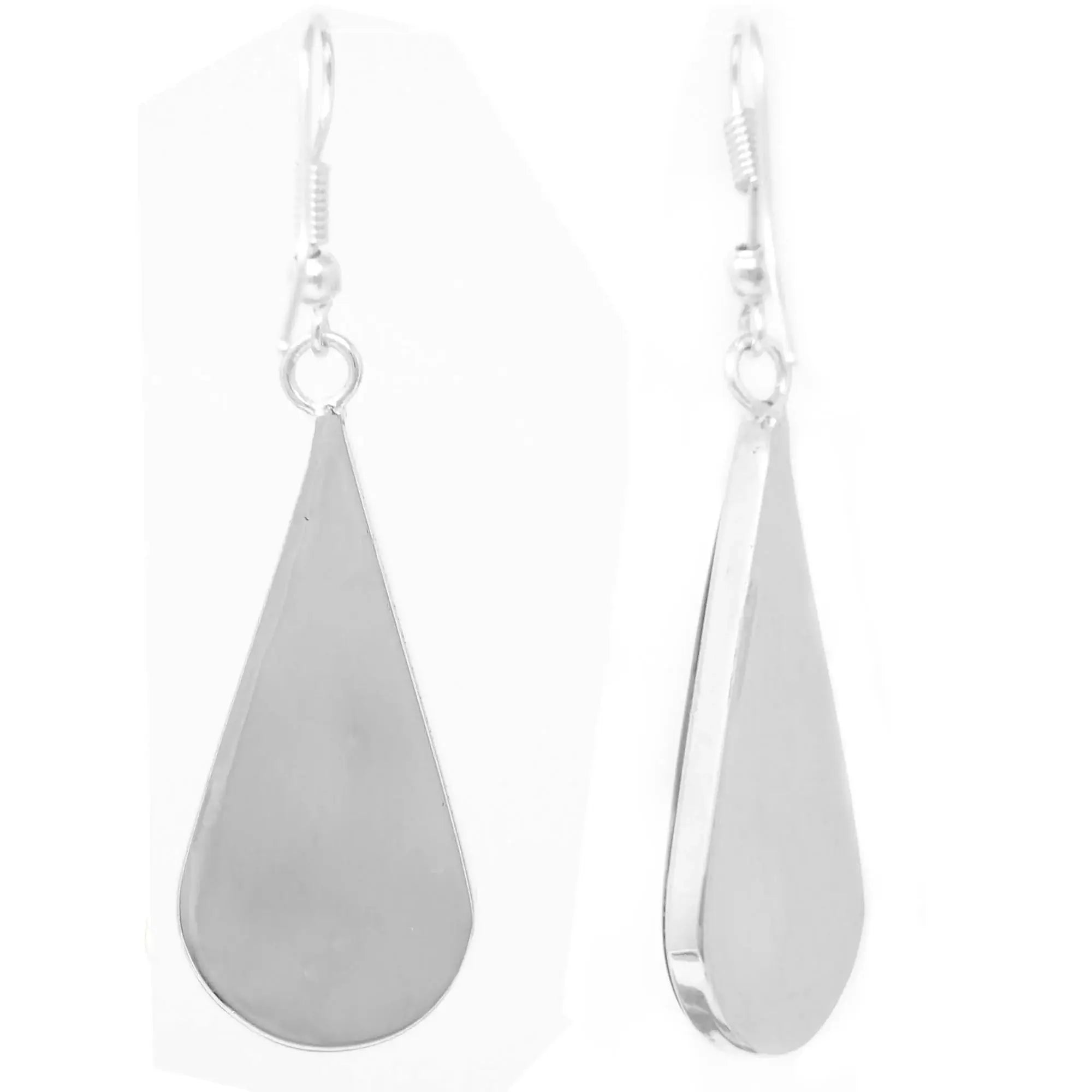 Pink Pressed Flower Teardrop Earrings - Artisana - Flyclothing LLC