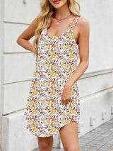 Printed Scoop Neck Cami Dress - Trendsi - Flyclothing LLC