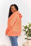 Double Take Quarter-Snap Dropped Shoulder Hoodie - Trendsi - Flyclothing LLC