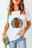 Pumpkin Graphic Round Neck Short Sleeve T-Shirt - Trendsi - Flyclothing LLC