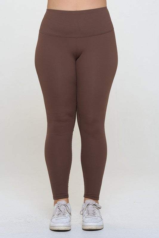 Yelete Full Size Fleece Lined High Waisted Leggings - Trendsi - Flyclothing LLC