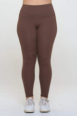 Yelete Full Size Fleece Lined High Waisted Leggings - Trendsi - Flyclothing LLC