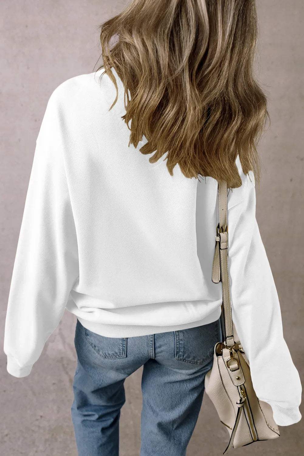 GAME DAY Football Round Neck Long Sleeve Sweatshirt - Trendsi - Flyclothing LLC