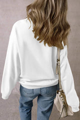GAME DAY Football Round Neck Long Sleeve Sweatshirt - Trendsi - Flyclothing LLC