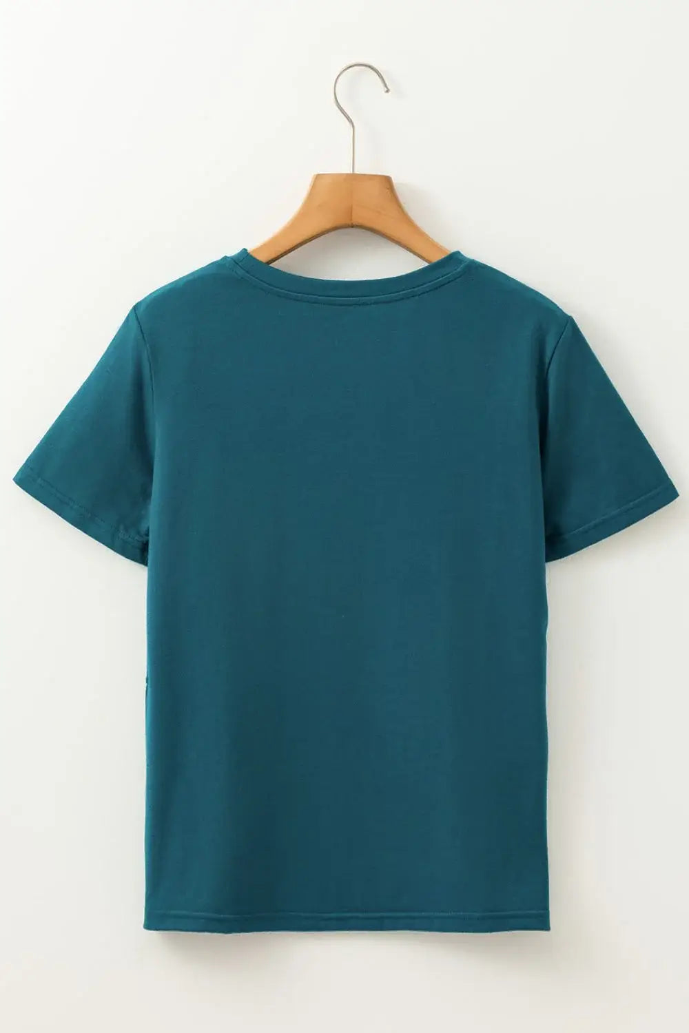 Round Neck Short Sleeve T-Shirt - Trendsi - Flyclothing LLC