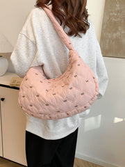 Bow Polyester Shoulder Bag - Trendsi