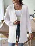Open Front Drop Shoulder Cardigan - Trendsi - Flyclothing LLC