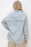 RISEN Button Up Long Sleeve Shacket - Trendsi - Flyclothing LLC