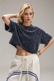 Basic Bae Round Neck Dropped Shoulder Short Sleeve T-Shirt - Trendsi - Flyclothing LLC