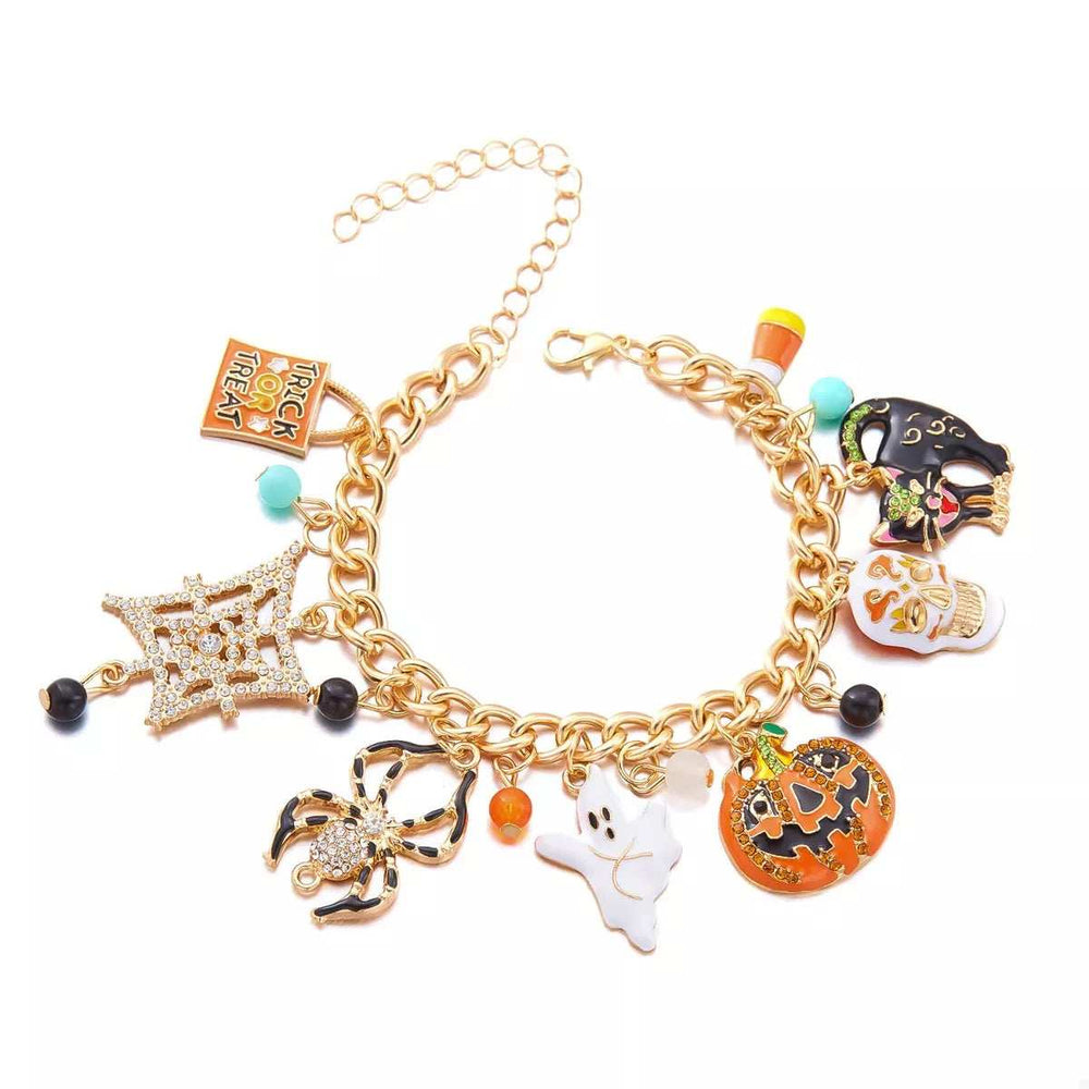 18K Gold-Plated Halloween Theme Bracelet - Trendsi - Flyclothing LLC