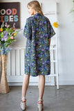 Heimish Full Size Half Sleeve Floral Open Cardigan Plus Size - Trendsi - Flyclothing LLC