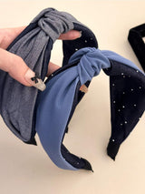 Knotted Polyester Wide Headband - Trendsi - Flyclothing LLC