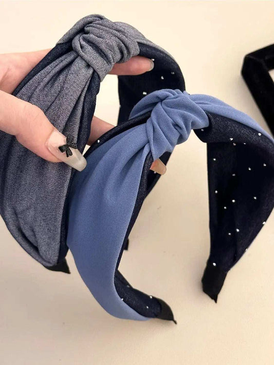 Knotted Polyester Wide Headband - Trendsi - Flyclothing LLC