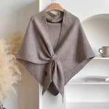Knitted Solid Color Scarf Shawl - Trendsi - Flyclothing LLC
