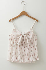 Floral Bow Back Scoop Neck Cami - Trendsi - Flyclothing LLC