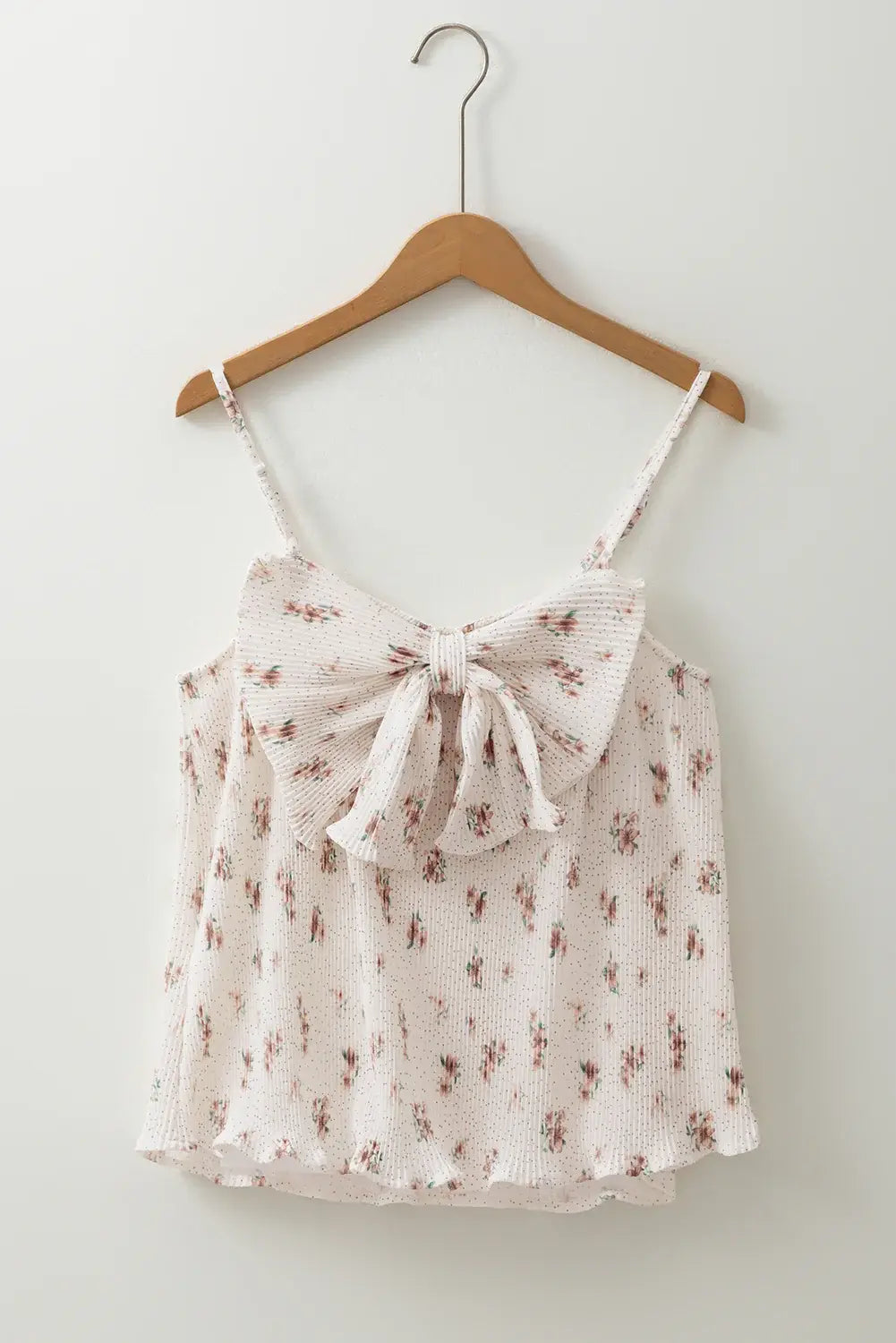 Floral Bow Back Scoop Neck Cami - Trendsi - Flyclothing LLC