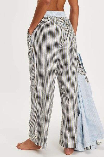 Elastic Waist Wide Leg Pants - Trendsi - Flyclothing LLC
