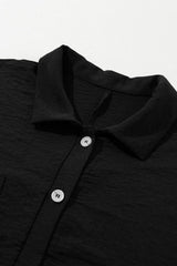 Half Button Collared Neck Romper - Trendsi - Flyclothing LLC
