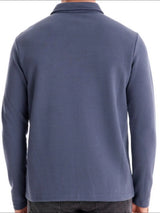Men's Collared Neck Long Sleeve Polo - Trendsi - Flyclothing LLC