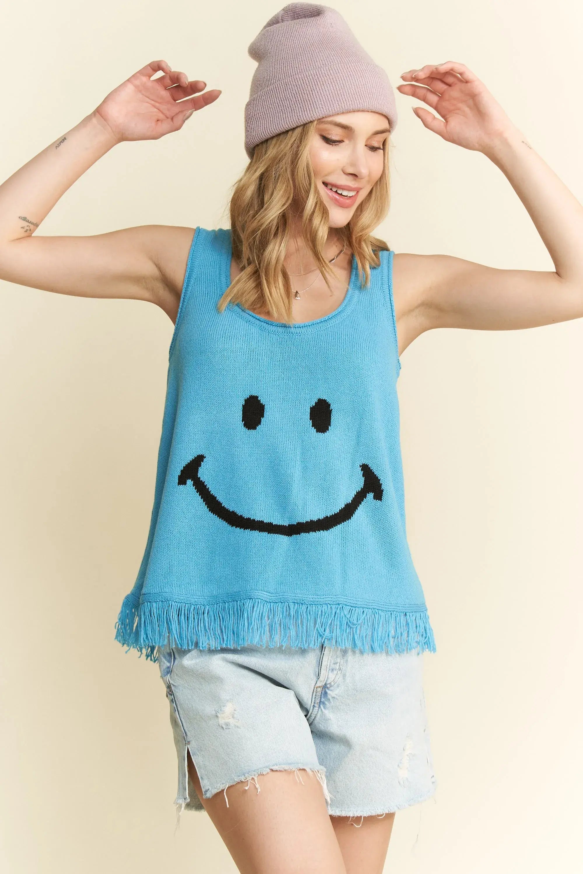 Jade By Jane Smiley Fringe Tank Top - Trendsi - Flyclothing LLC
