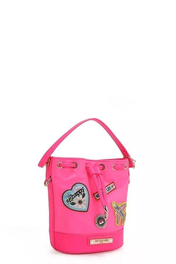 Nicole Lee USA Color Patch Bucket Bag - Trendsi - Flyclothing LLC
