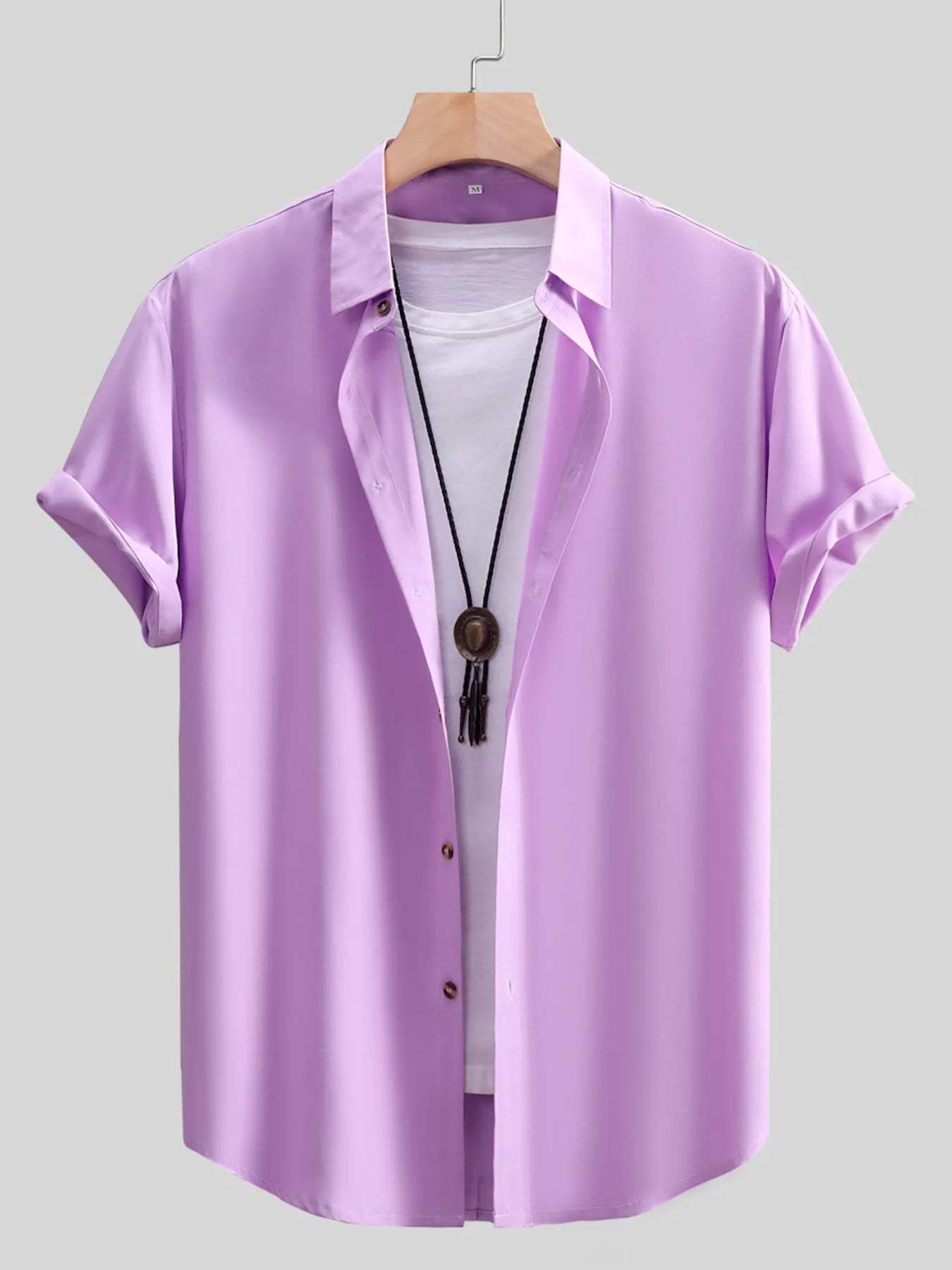 Men's Casual Short-Sleeve Shirt - Trendsi - Flyclothing LLC