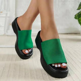 Open Toe Platform Cloth Sandals - Trendsi - Flyclothing LLC
