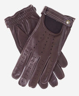 CD3528 (brown) -Men’s Italian leather driving gloves with cashmere lining