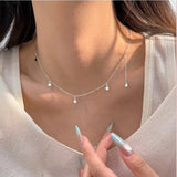 925 Sterling Silver Star Charm Necklace - Trendsi - Flyclothing LLC