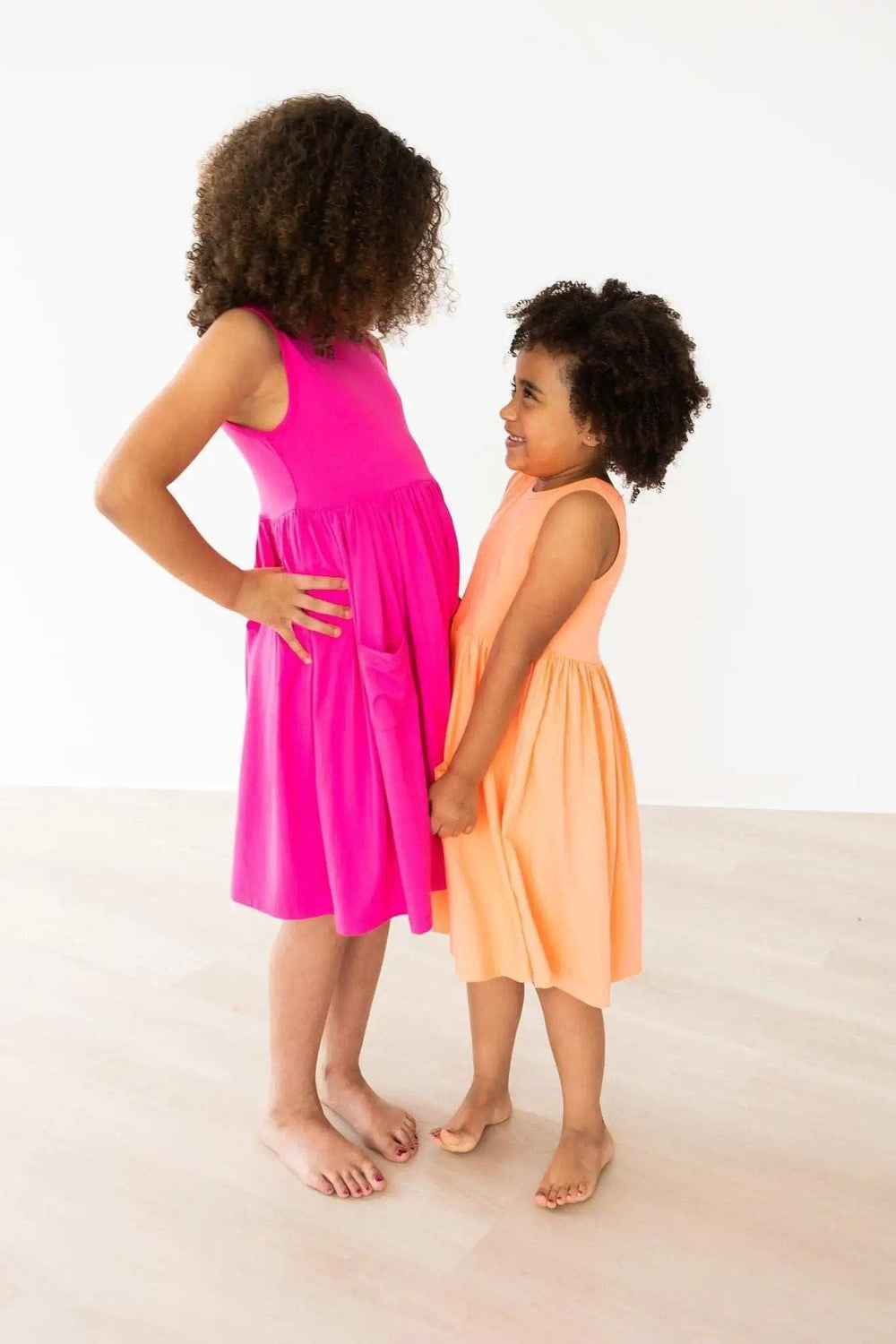 Hot Pink Tank Pocket Twirl Dress - Mila & Rose ® - Flyclothing LLC