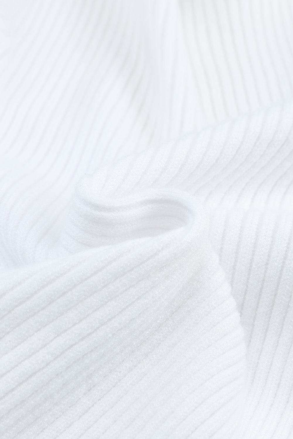 Crisscross V Neck Long Sleeve Knit Top - Trendsi - Flyclothing LLC