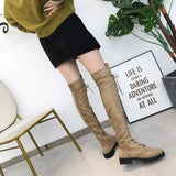Lace-Up Over-the-Knee Boots - Trendsi - Flyclothing LLC