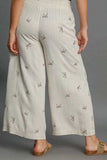 Umgee Full Size Lace Drawstring Embroidered Bow Wide Leg Pants Plus Size - Trendsi - Flyclothing LLC