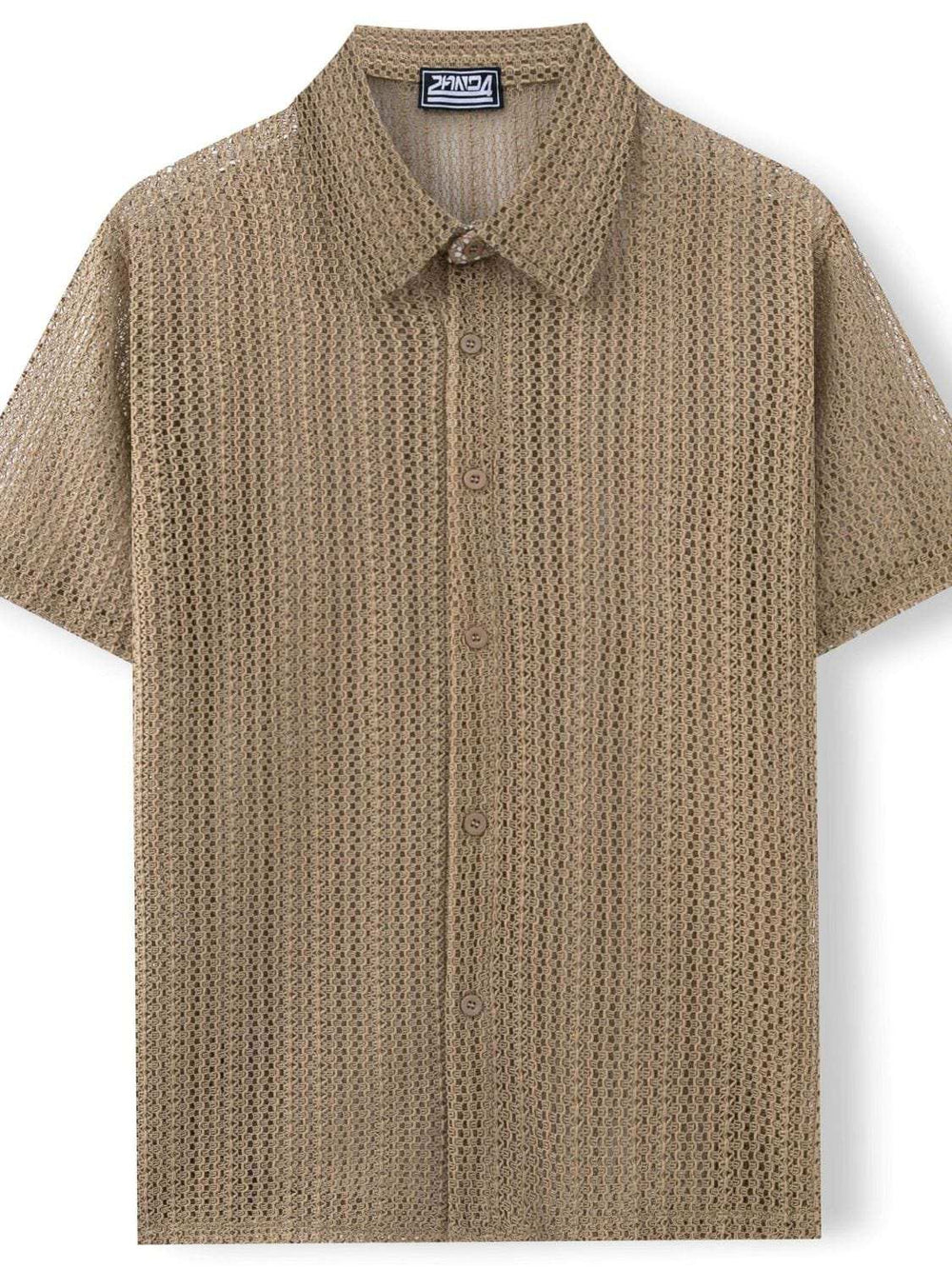 Men's Plus Size Button Down Short Sleeve Shirt - Trendsi - Flyclothing LLC