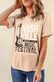 Letter Graphic Round Neck Short Sleeve T-Shirt - Trendsi - Flyclothing LLC