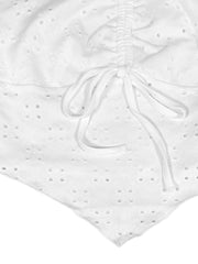 Eyelet Halter Neck Cami - Trendsi