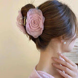 Flower Acrylic Hair Claw Clip - Trendsi - Flyclothing LLC