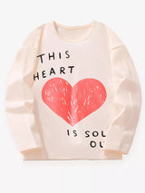 Children's Heart Long Sleeve Casual T-Shirt - Trendsi - Flyclothing LLC