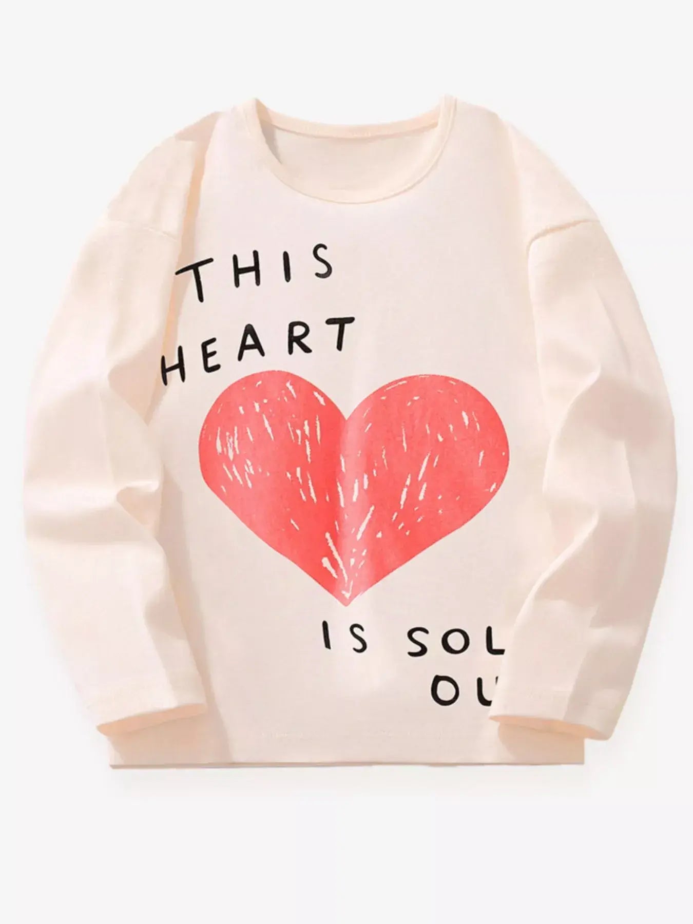 Children's Heart Long Sleeve Casual T-Shirt - Trendsi - Flyclothing LLC