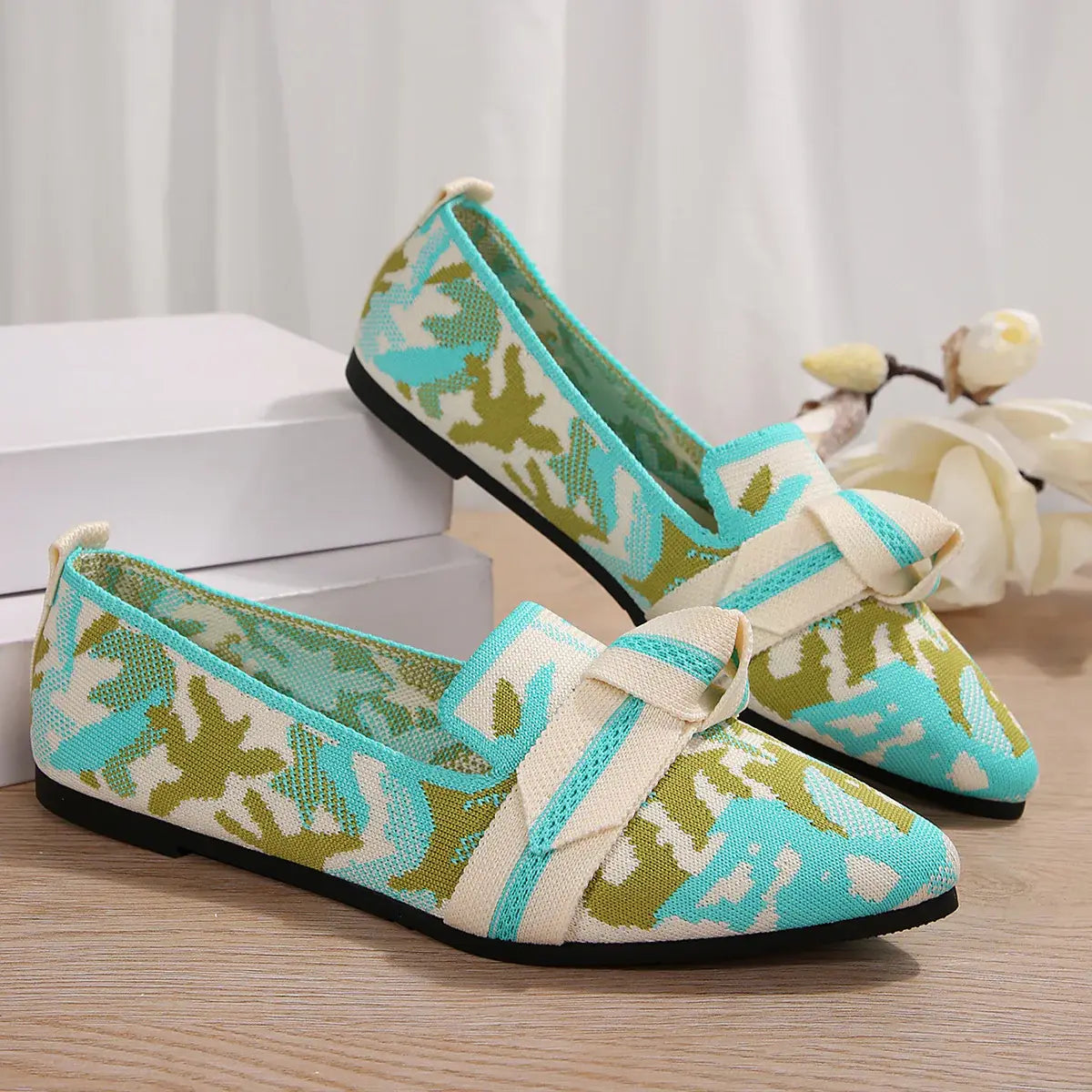 Mesh Point Toe Flat Slip-Ons - Trendsi - Flyclothing LLC
