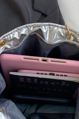 Bubble Texture Chain Handbag - Trendsi - Flyclothing LLC